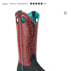 Ariat Futurity Boon Western Boots, Black Roughout